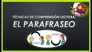 Técnicas de Comprensión Lectora EL PARAFRASEO [upl. by Lativa]