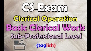 Basic Clerical Operation  Clerical Operation  CS Exam [upl. by Atinram753]