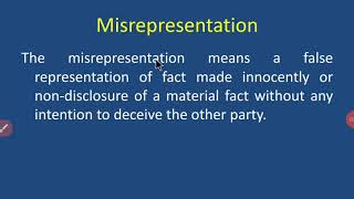 Misrepresentation [upl. by Bashee]