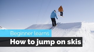 How to Jump on Skis  a Beginner Skiers Progression [upl. by Ane]