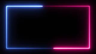 Frame  Neon Frame Border Free copyright 1  Green Screen [upl. by Fugere]