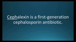 How to pronounce cephalexin Keflex Memorizing Pharmacology Flashcard [upl. by Acinat133]